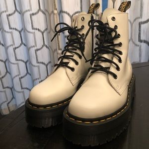 White Jadon Dr Martens worn once size US 6 EU 37